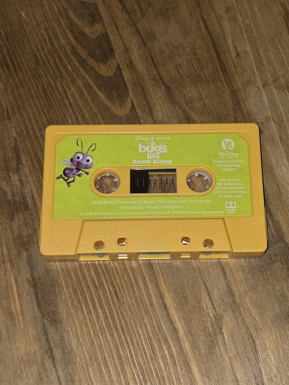 Disney Pixar A Bug's Life Read-Along Cassette Tape 1998 Vintage